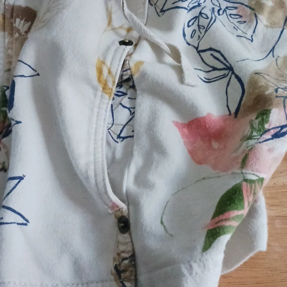 Kate Hill Cotton Zip Up Hoodie Sweatshirt Size PM - Picture 15 of 15